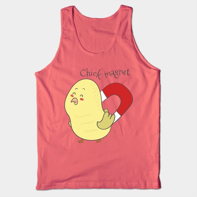 Chick Magnet Tank Top by Dreamy Panda Designs